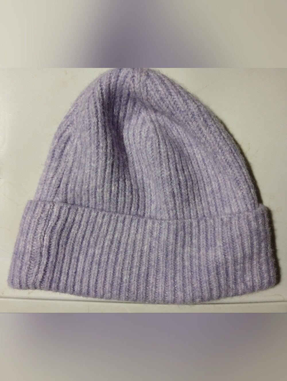 Primark Lavender Ribbed Knit Beanie